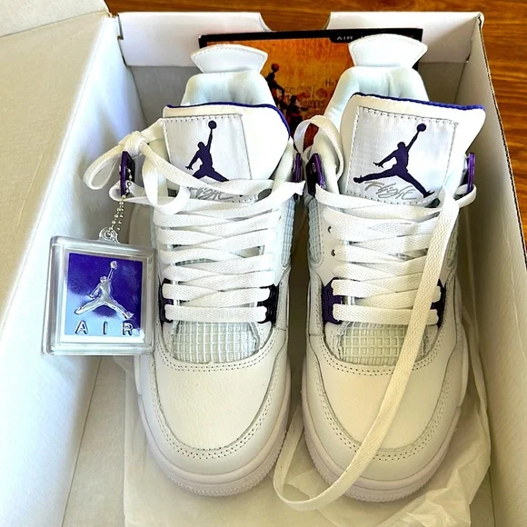 Jordan | Shoes | Brand New In Box Air Jordan 4 Retro Purple  display picture 1
